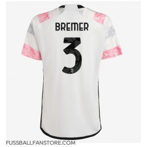 Juventus Gleison Bremer #3 Replik Auswärtstrikot 2023-24 Kurzarm